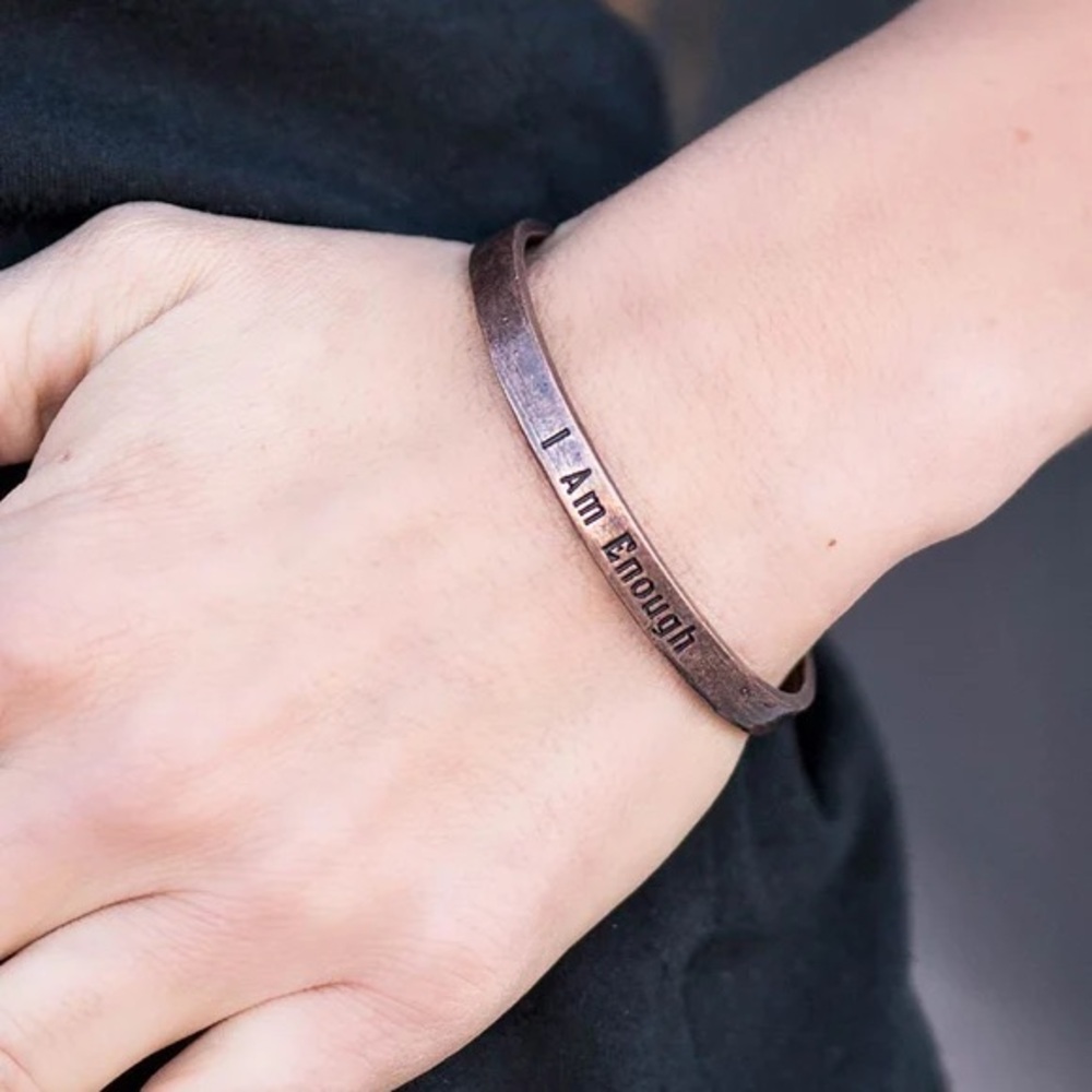 ❤️‍🔥5/$25❤️‍🔥 I Am Enough Copper Bracelet